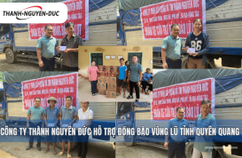Thanh Nguyen Duc 公司为宣光省洪水地区的人们提供支持